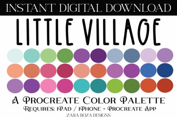 Download Little Village Procreate Color Palette - Procreate color palette Collection