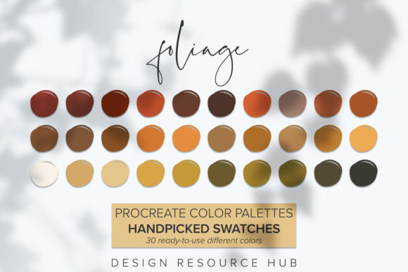 Download Procreate Color Palette: Foliage - Procreate color palette Collection