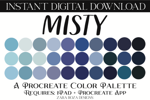 Download Misty Procreate Color Palette - Procreate color palette Collection