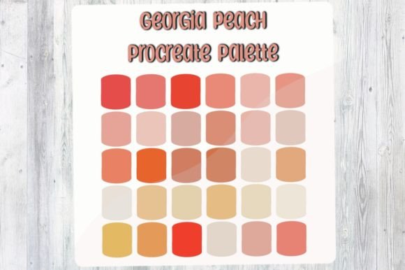 Download Georgia Peach Procreate Color Palette - Procreate color palette Collection