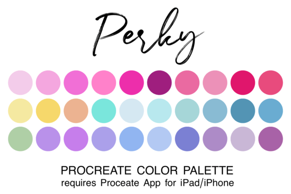 Download Perky Procreate Color Palette - Procreate color palette Collection