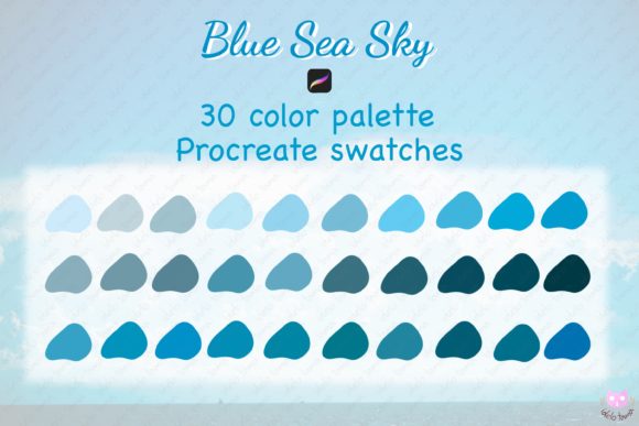 Download Blue Sea Procreate Color Palette - Procreate color palette Collection