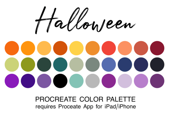 Download Halloween Procreate Color Palette - Procreate color palette Collection
