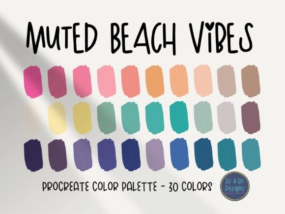 Download Muted Beach Vibe Procreate Color Palette - Procreate color palette Collection