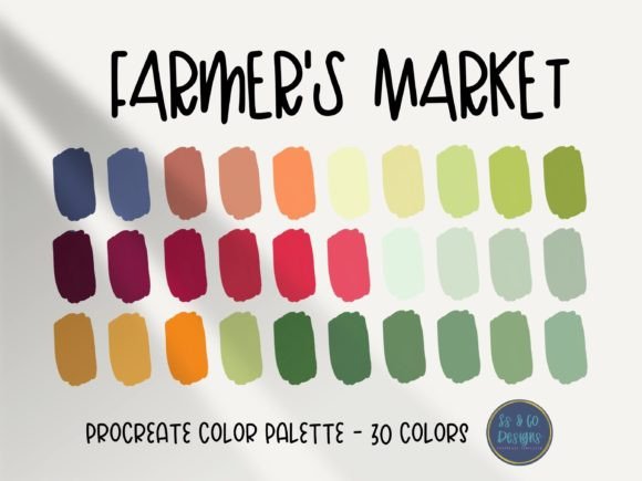 Download Farmers' Market Procreate Color Palette - Procreate color palette Collection