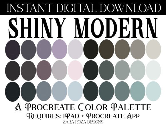 Download Shiny Modern Procreate Color Palette - Procreate color palette Collection