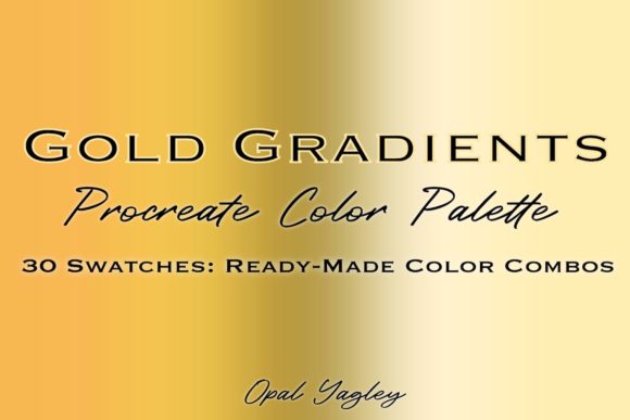 Download Gold Gradient Procreate Color Palette - Procreate color palette Collection