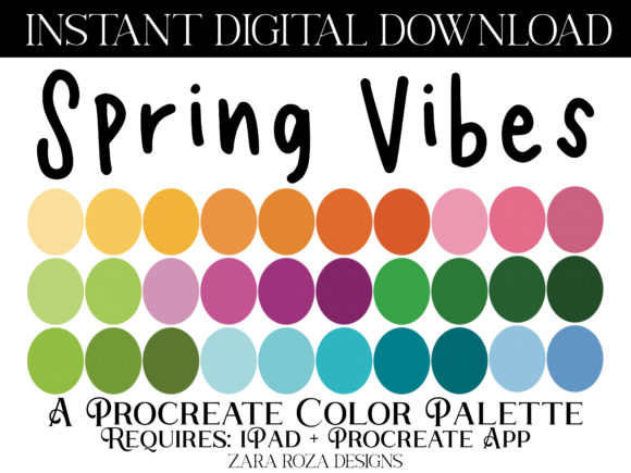 Download Spring Vibes Procreate Color Palette - Procreate color palette Collection