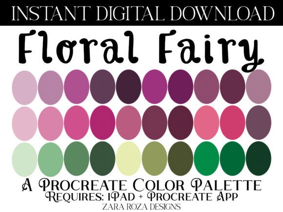 Download Floral Fairy Procreate Color Palette - Procreate color palette Collection