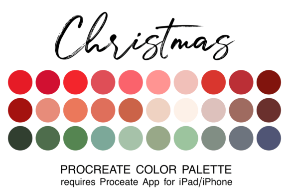 Download Christmas Procreate Color Palette - Procreate color palette Collection