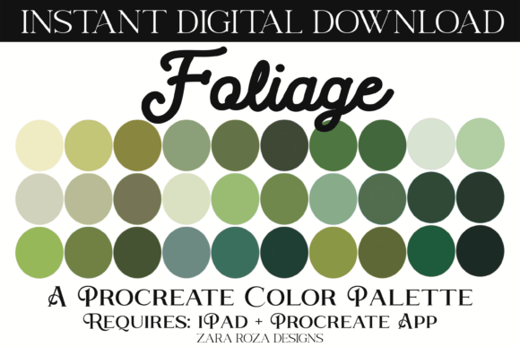 Download Foliage Procreate Color Palette - Procreate color palette Collection