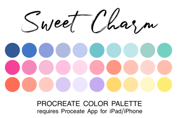 Download Sweet Charm Procreate Color Palette - Procreate color palette Collection