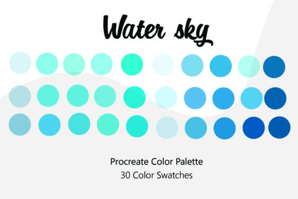 Download Water Sky Procreate Color Palette - Procreate color palette Collection