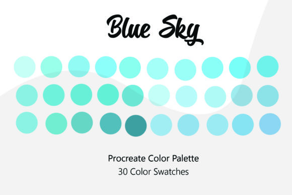 Download Blue Sky Procreate Color Palette - Procreate color palette Collection