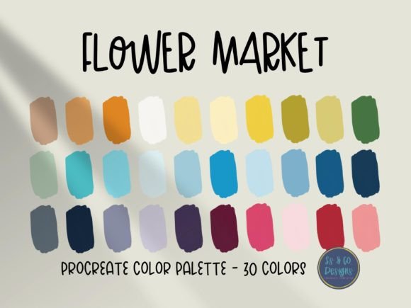 Download Flower Market Procreate Color Palette - Procreate color palette Collection