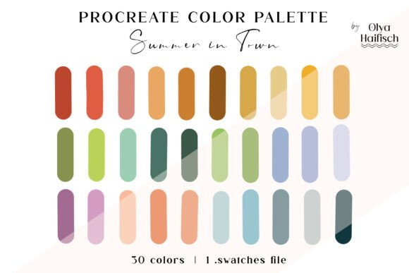 Download Warm Vintage Procreate Color Palette - Procreate color palette Collection