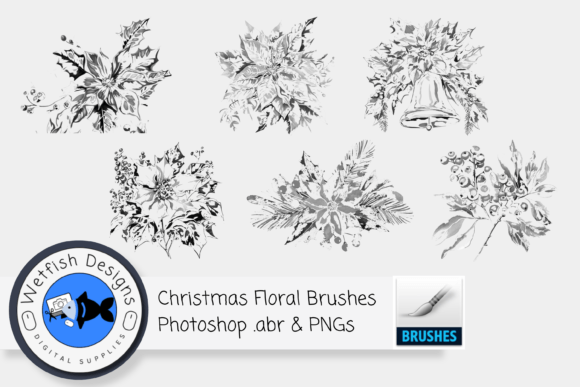 Download 6 High Resolution Christmas Brushes PNG - Christmas brush Collection