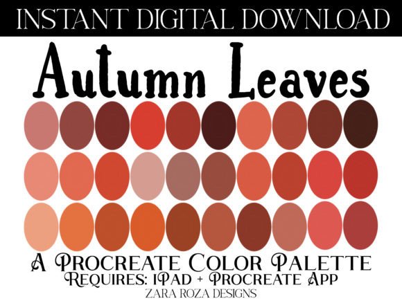Download Autumn Leaves Procreate Color Palette - Procreate color palette Collection