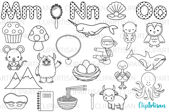 Download Alphabet Digital Stamps, ABC Clip Art - Digital stamps Collection