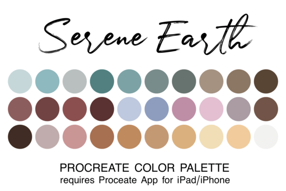 Download Serene Earth Procreate Color Palette - Procreate color palette Collection