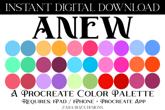 Download Anew Procreate Color Palette - Procreate color palette Collection