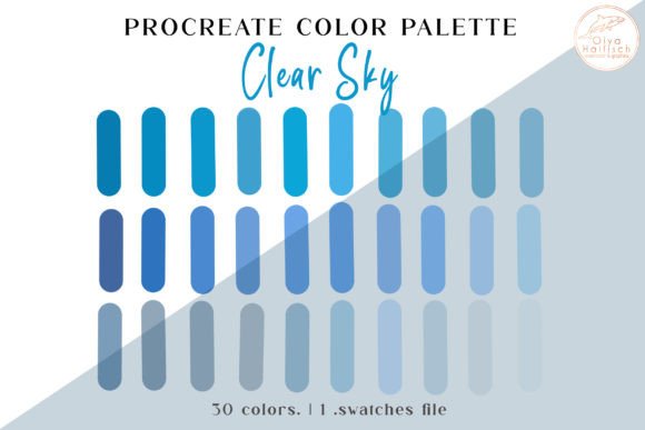 Download Blue Sky Procreate Color Palette - Procreate color palette Collection