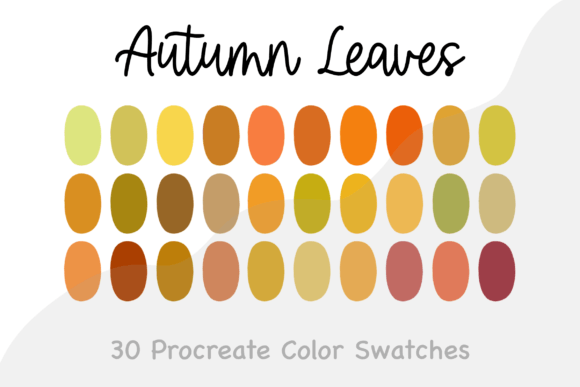 Download Autumn Leaves- Procreate Color Palette - Procreate color palette Collection
