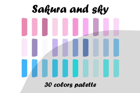 Download Sakura and Sky Procreate Color Palette - Procreate color palette Collection