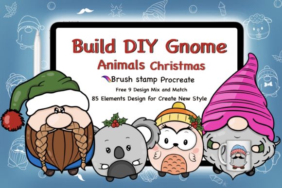 Download Create DIY Gnome Animal Christmas Brush - Christmas brush Collection