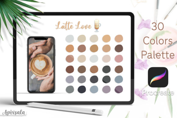 Download Procreate Color Palette | Latte Love - Procreate color palette Collection