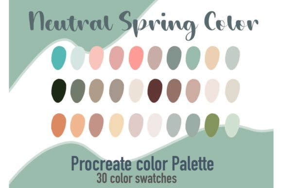 Download Procreate Color Palette, Neutral Spring - Procreate color palette Collection